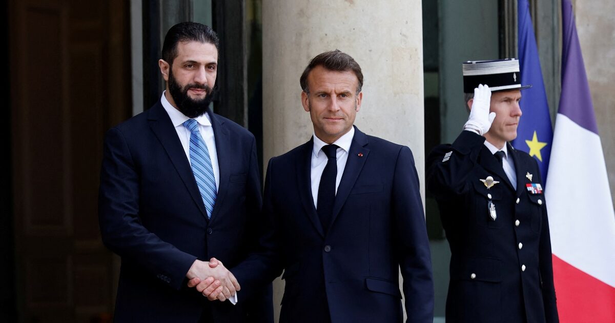 Emmanuel Macron will push the EU and the US to lift sanctions on Syrian