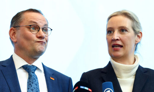 Οι ηγέτες του AfD Alice Weidel και Tino Chrupalla