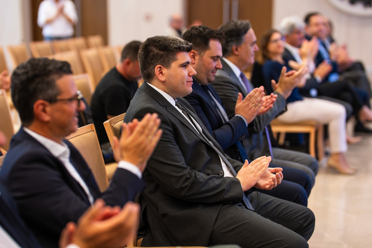 O Υπουργός Ψηφιακής Διακυβέρνησης, Δημήτρης Παπαστεργίου και ο Κύπριος ομόλογός του, Νικόδημος Δαμιανού