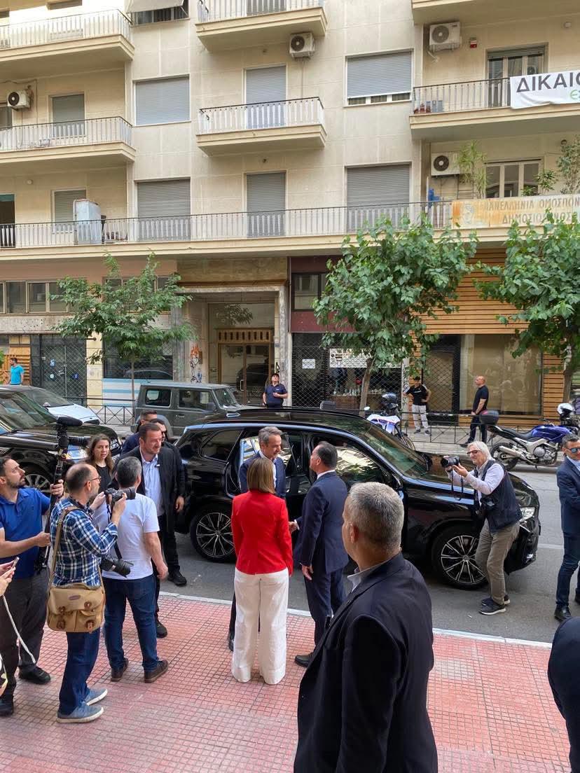 Ο Κυριάκος Μητσοτάκης φτάνει στο Υπουργείο Υγείας