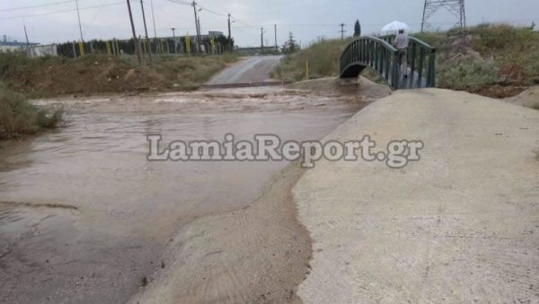 Εικόνες καταστροφής στη Λαμία λόγω της κακοκαιρίας