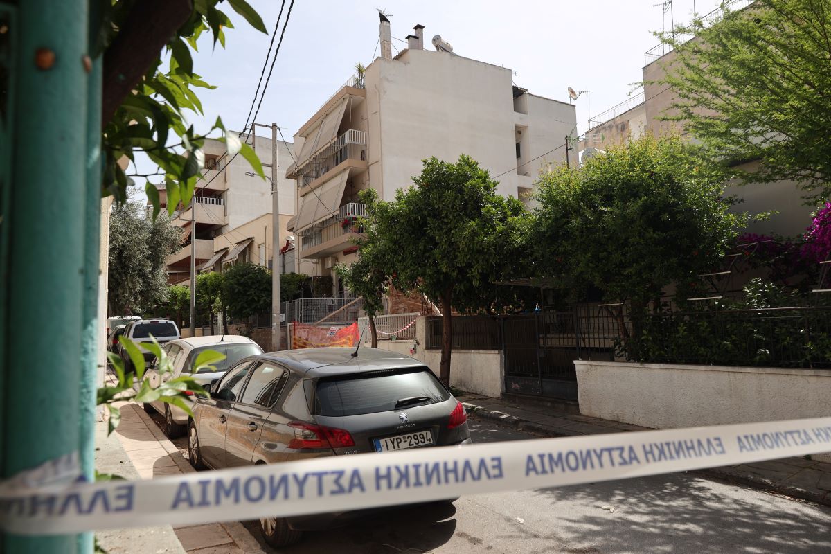 Το σπίτι όπου διαπράχθηκε η δολοφονία, στη Νέα Χαλκηδόνα