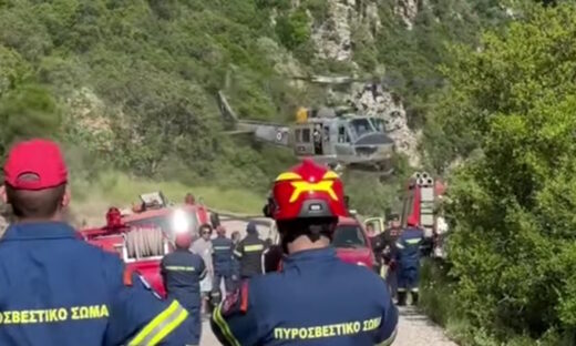 Αεροδιακομιδή του παιδιού από τον ποταμό Νέδα