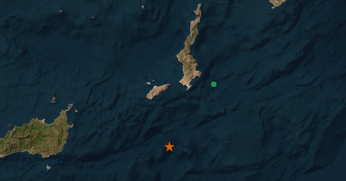 Earthquake 6 Richter south of Kaso and Karpathos