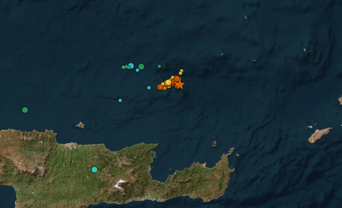 Σεισμός 3,6 Ρίχτερ στην Κρήτη από το ίδιο επίκεντρο των 6,1 βαθμών
