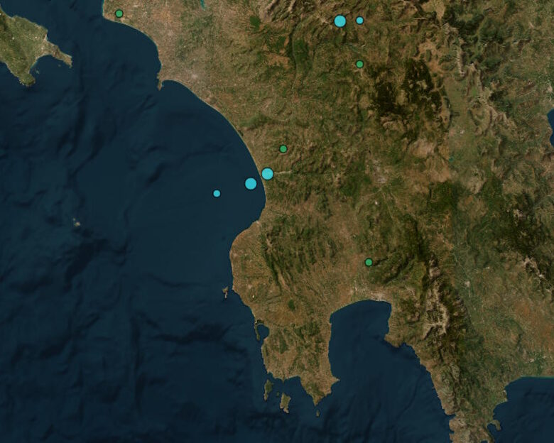 Σεισμός 3,5 Ρίχτερ στην Ηλεία, αισθητός σε Πάτρα και Καλαμάτα