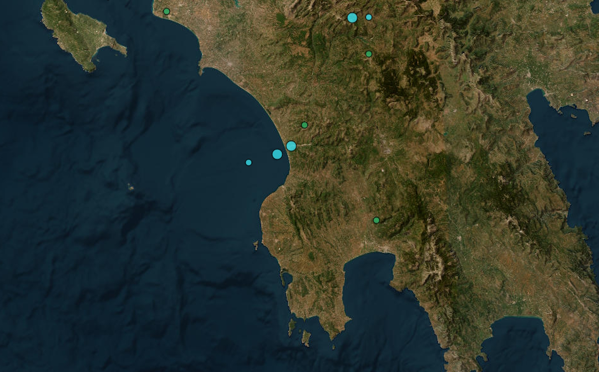 Σεισμός 3,5 Ρίχτερ στην Ηλεία, αισθητός σε Πάτρα και Καλαμάτα