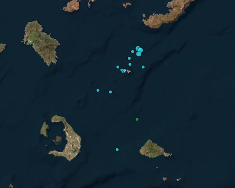 Σεισμός 3,4 Ρίχτερ ανάμεσα σε Σαντορίνη και Αμοργό – Στα 11,5 χιλιόμετρα το εστιακό βάθος