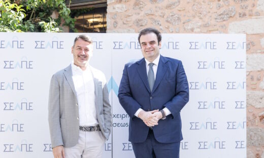 Ο Κώστας Γεράρδος με τον Κυριάκο Πιερρακάκη