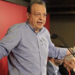 Ο Πρόεδρος του ΣΥΡΙΖΑ, Σωκράτης Φάμελλος στο βήμα της Κεντρικής Επιτροπής