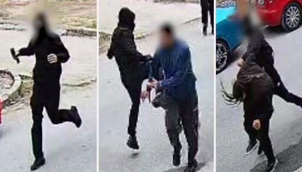 Φωτογραφίες από τη δράση μελών της εθνικιστικής οργάνωσης της Θεσσαλονίκης
