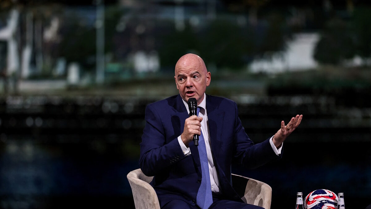 Ο πρόεδρος της FIFA, Τζιάνι Ινφαντίνο (ΦΩΤΟ REUTERS