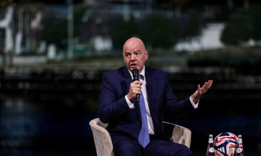 Ο πρόεδρος της FIFA, Τζιάνι Ινφαντίνο (ΦΩΤΟ REUTERS