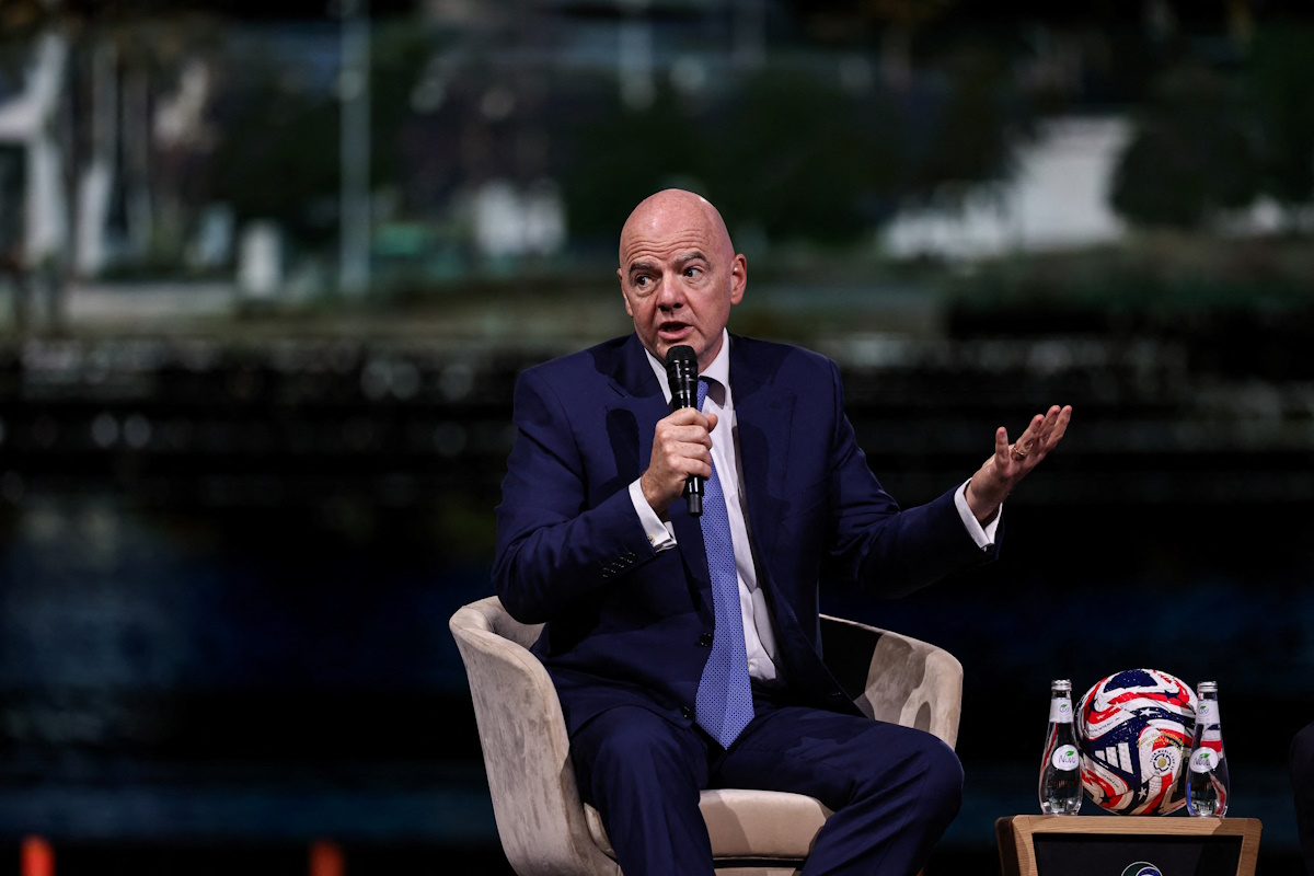 Ο πρόεδρος της FIFA, Τζιάνι Ινφαντίνο (ΦΩΤΟ REUTERS