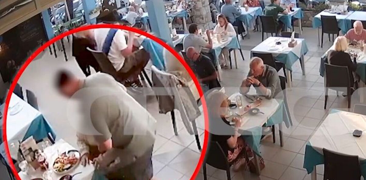 Ο ιδιοκτήτης της ταβέρνας στη Ζάκυνθο σώζει την πελάτισσα