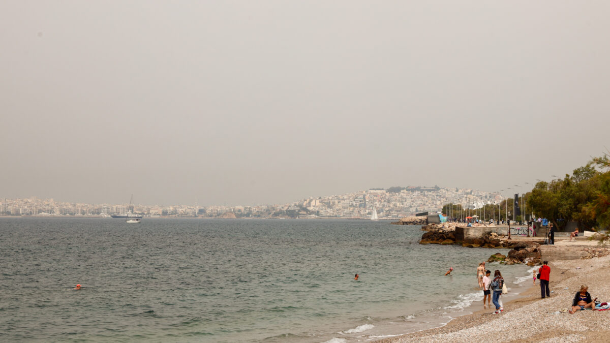Αφρικανική σκόνη παραλία Φλοίσβου