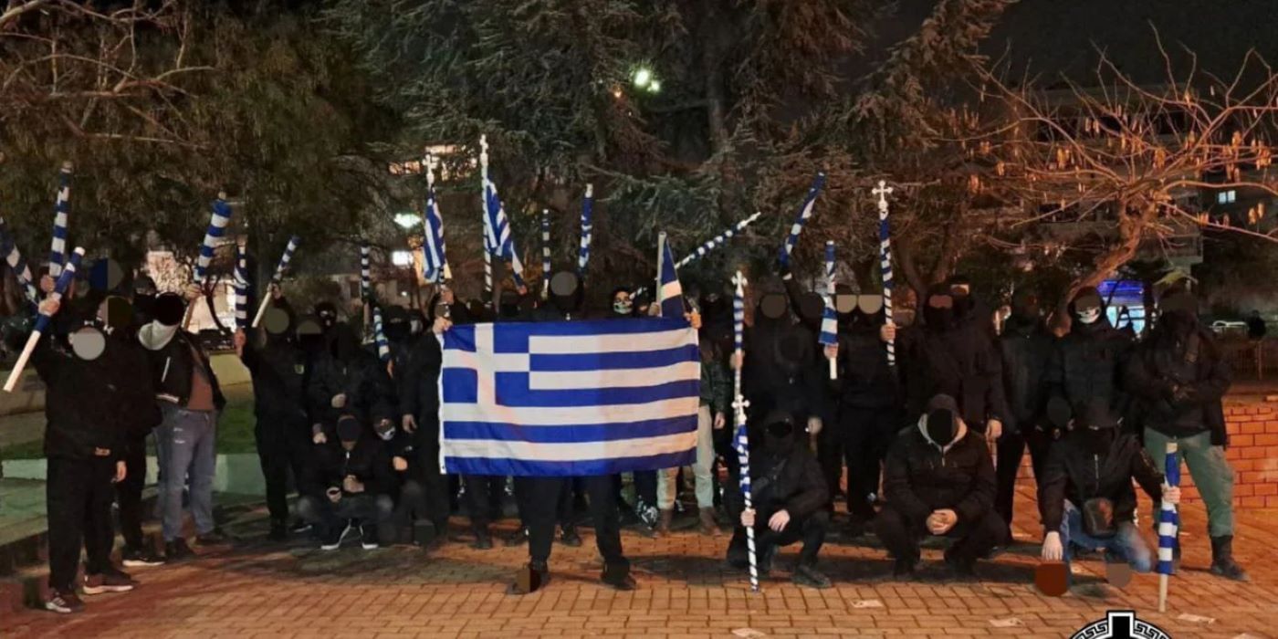 Μέλη της Εθνικιστικής Νεολαίας Θεσσαλονίκης
