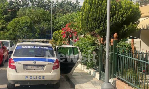 Περιπολικό της αστυνομίας σε επεισόδιο με πυροβολισμούς στην Ευκαρπία Θεσσαλονίκης