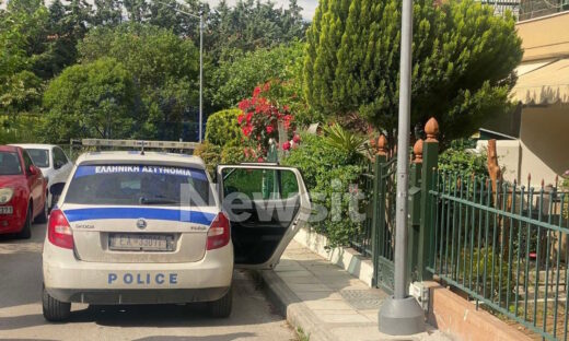 Περιπολικό της αστυνομίας σε επεισόδιο με πυροβολισμούς στην Ευκαρπία Θεσσαλονίκης
