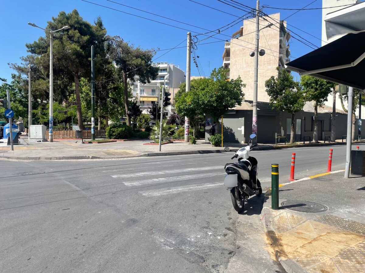 Το σημείο όπου έγινε η παράσυρση στα Καμίνια