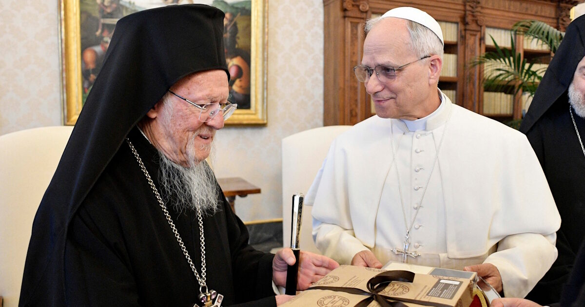 Vatican: Ecumenical Patriarch Bartholomew and Pope Leo Meeting