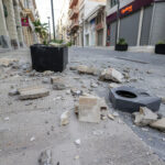 Φωτογραφία με τις καταστροφές που προκάλεσε η ισχυρή δόνηση