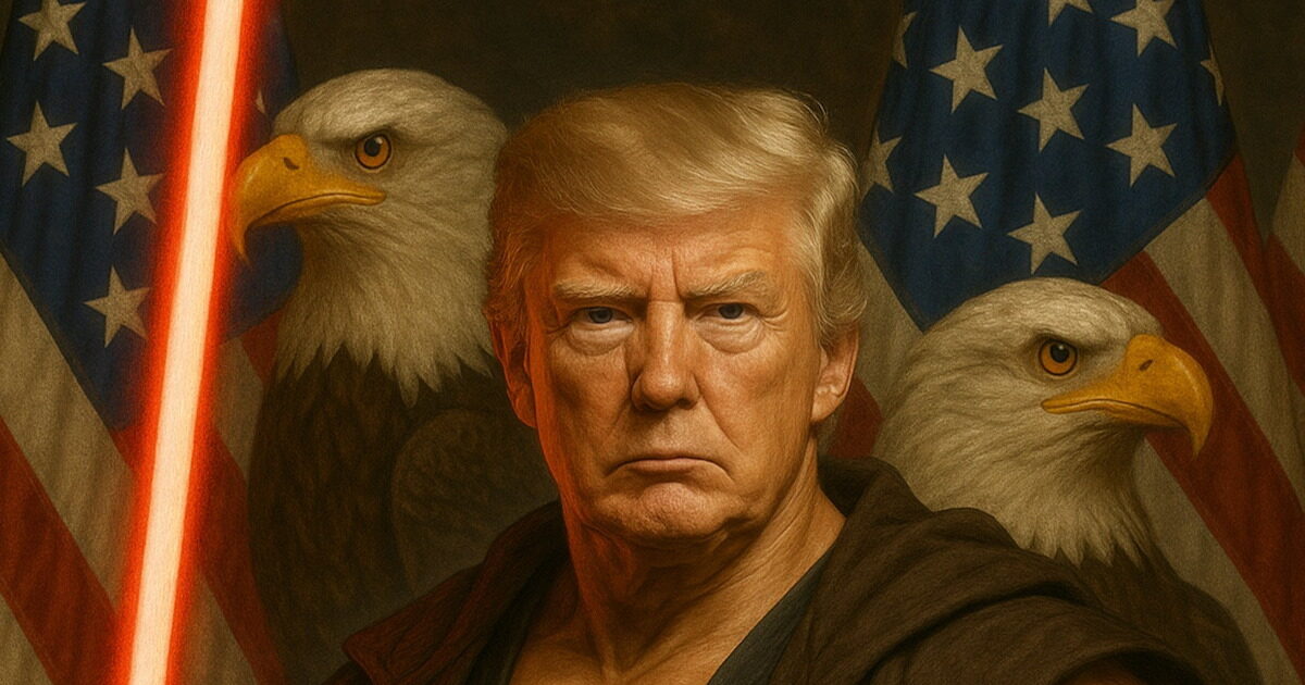 Donald Trump: Star Wars’s hero becomes a “Pope” – with the Photopathos attacks the “extreme crazy left”