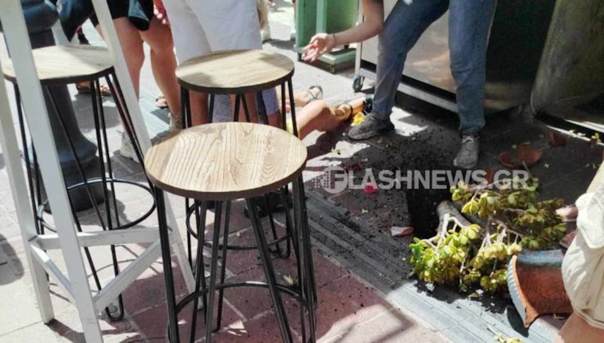 Χανιά: Γλάστρα έπεσε σε τουρίστρια στο ενετικό λιμάνι λόγω ισχυρών ανέμων