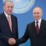 Ο Ρετζέπ Ταγίπ Ερντογάν με τον Βλαντίμιρ Πούτιν