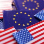 Σημαίες της ΕΕ και των ΗΠΑ