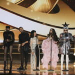 Οι πρώην συμμετέχοντες στην ESC, Conchita Wurst (l-r, sterreich), Mans Zelmerlow (Σουηδία), Gali Atari (Ισραήλ), Ελένη Φουρέιρα (Κύπρος) και Verka Serduchka (Ουκρανία) θα εμφανιστούν ως guest stars στον τελικό του διαγωνισμού τραγουδιού της Eurovision