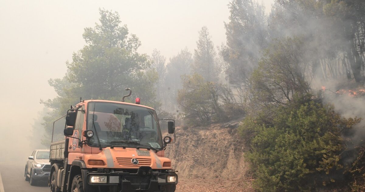 Φωτιά στον Ασπρόπυργο: Οι φλόγες καίνε χαμηλή βλάστηση στο Σοφό
