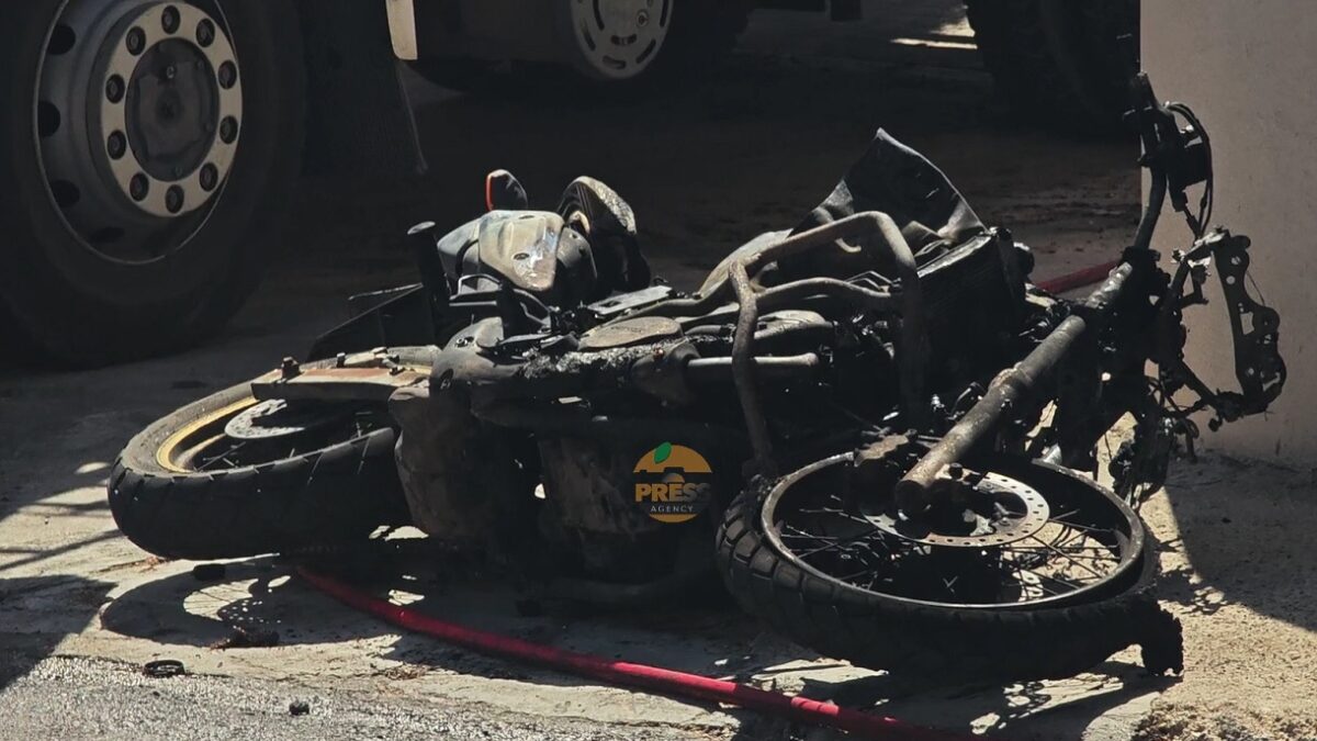 Φωτιά σε μοτοσικλέτα της ομάδας ΔΙΑΣ