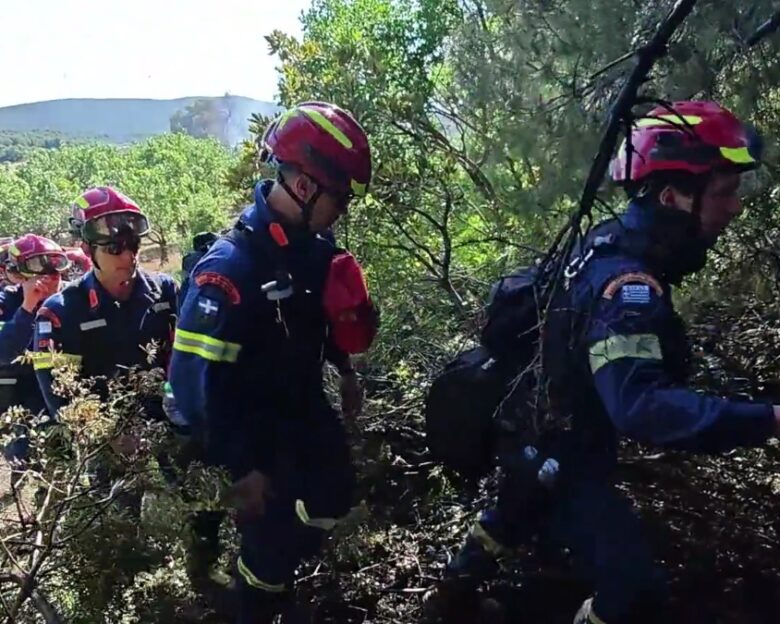 Φωτιά στη Ριτσώνα: Πώς οι δασοκομάντος περικύκλωσαν το μέτωπο και το έθεσαν από έλεγχο – Δείτε βίντεο