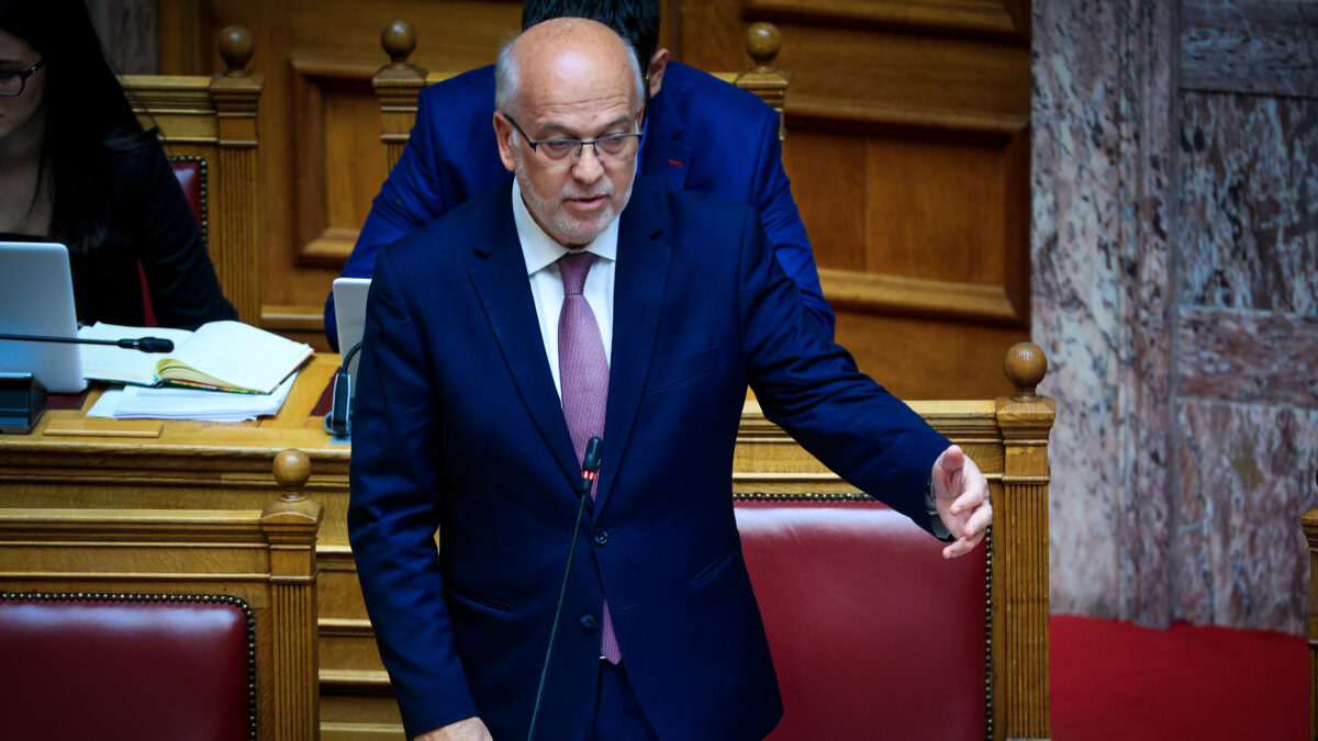 Ο υπουργός Δικαιοσύνης Γιώργος Φλωρίδης στη Βουλή