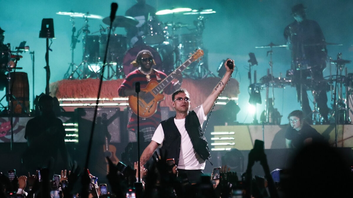 Εικόνα από συναυλία των Gorillaz