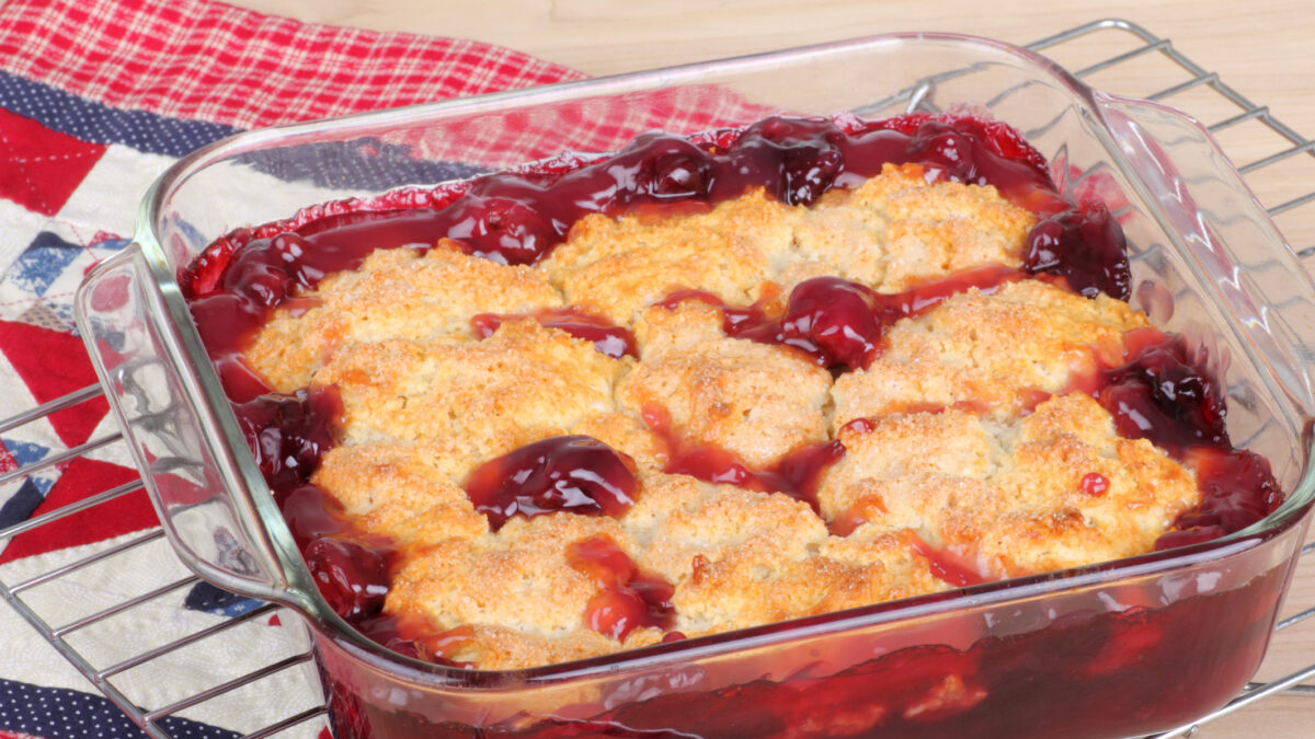 Cherry cobbler