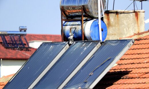 hot water systems on roofs