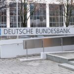 Deutsche Bundesbank (German Central Bank) logo sign regional branch in Munich Germany