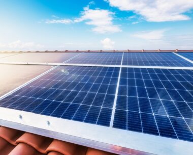 Solar panels cell, clean power energy and self-consumption concept