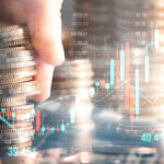 Finance and money technology background concept of business prosperity and asset management