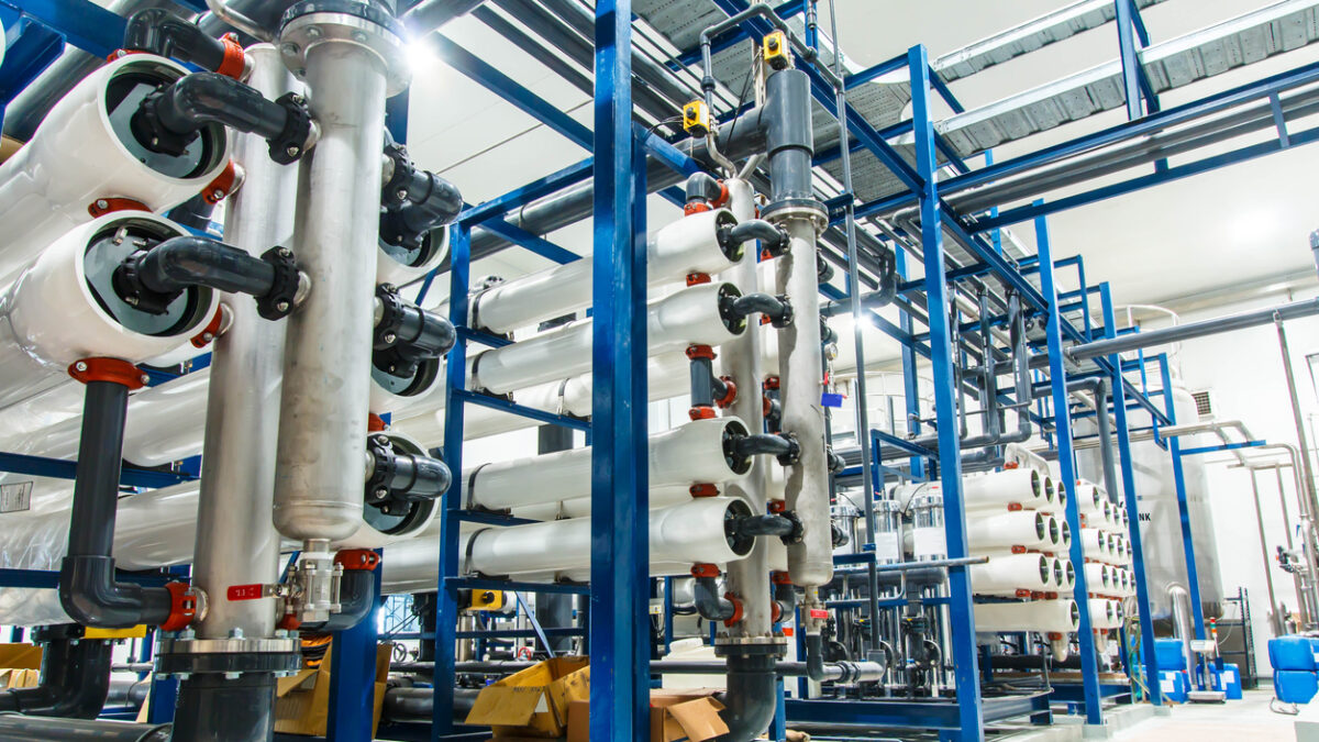 Reverse osmosis system for water drinking plant