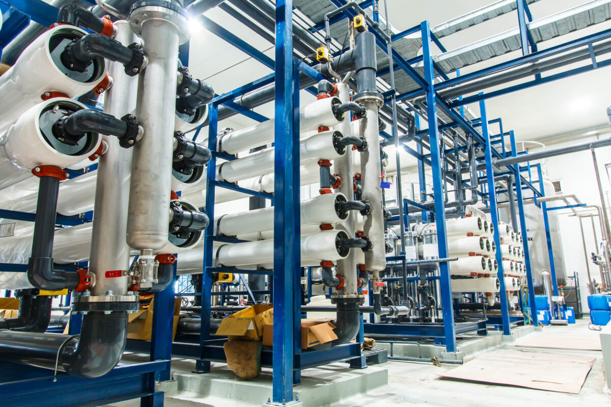 Reverse osmosis system for water drinking plant