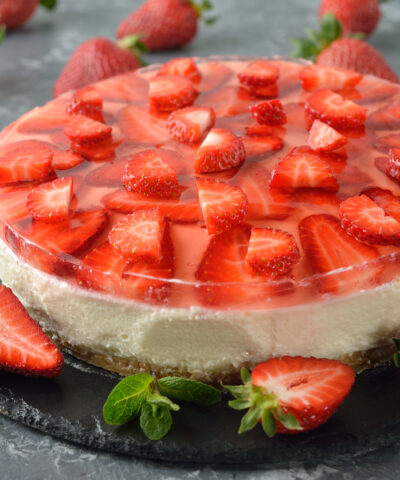 Cheesecake με βάση από pretzel
