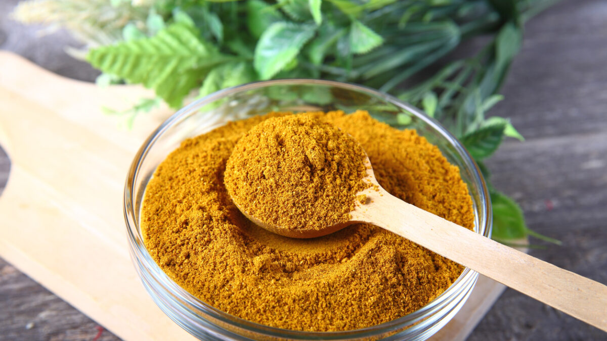 Curry powder in a bowl