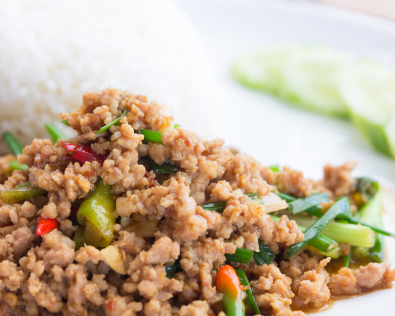 Stir fry με κιμά γαλοπούλας και πιπεριές για αρχαρίους