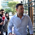Ο Στέφανος Κασσελάκης στα δικαστήρια της Ευελπίδων