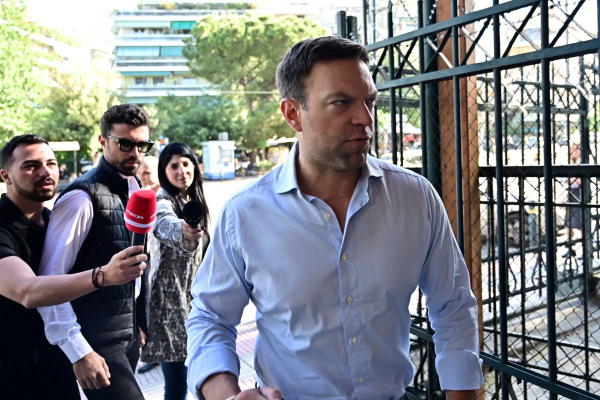 Ο Στέφανος Κασσελάκης στα δικαστήρια της Ευελπίδων