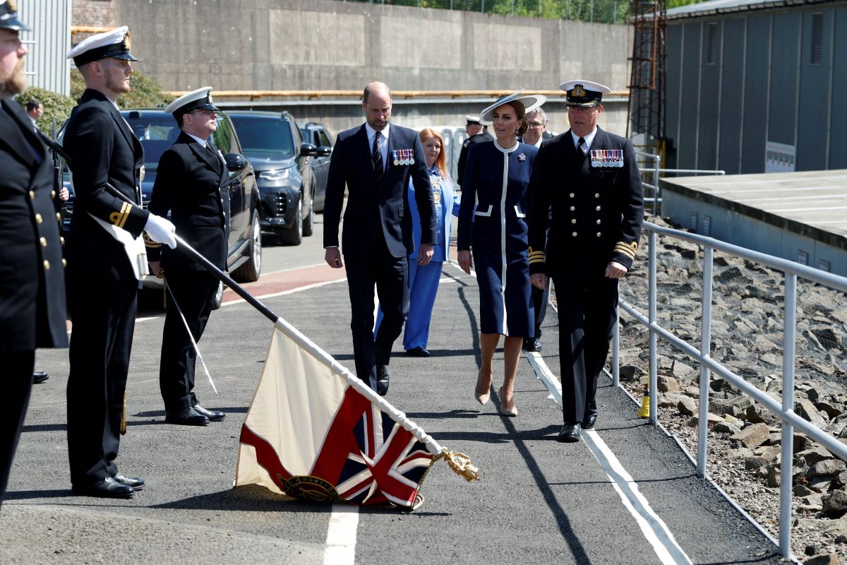 Kate Mington and Prince William, at the inauguration ceremony