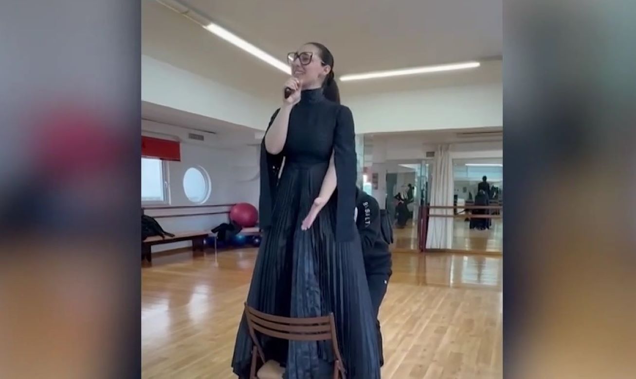 Από την πρόβα με τον Φωκά Ευαγγελινό